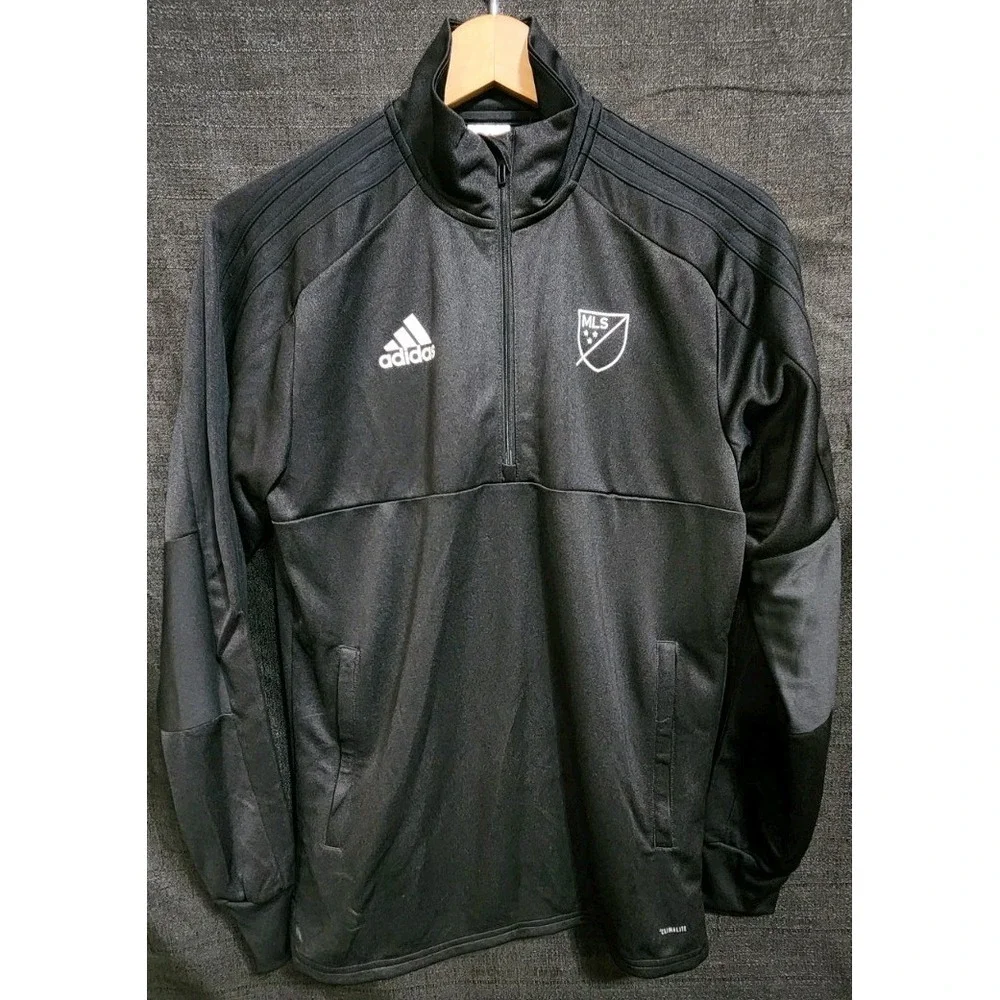 Adidas MLS Men's Sm Soccer Team Warm Up Zip Climalite Track Sweatshirt‎ Jacket